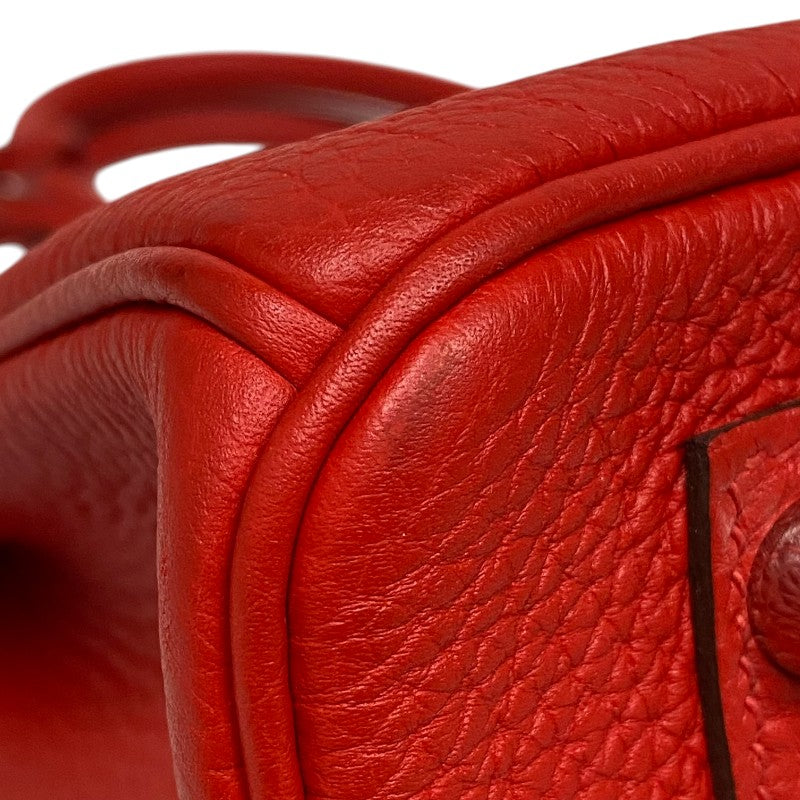 エルメス HERMES バーキン30 D刻 ルージュクー シルバー金具 トゴ レディース ハンドバッグ