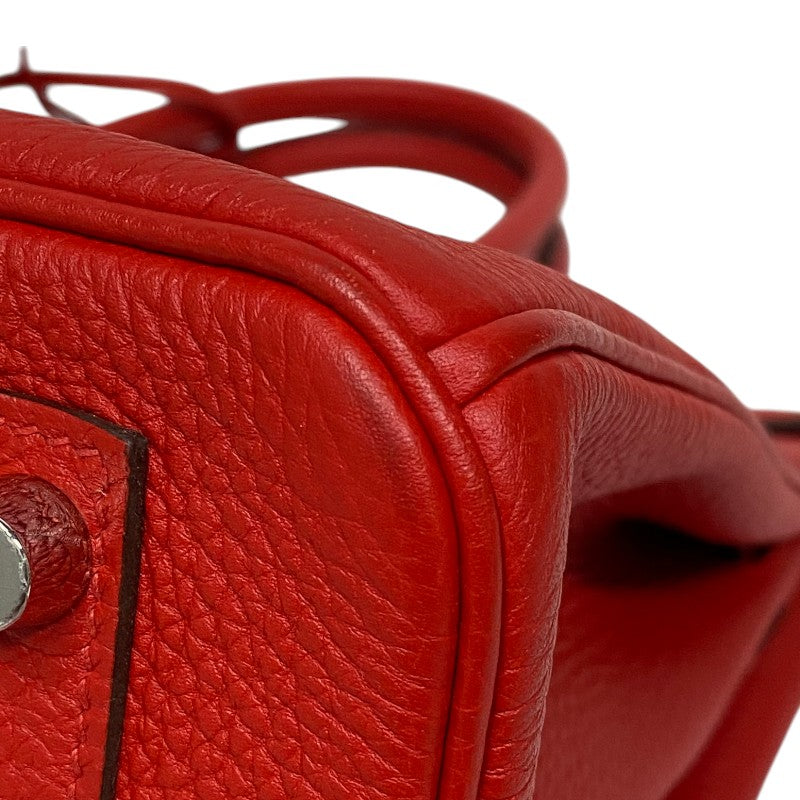 エルメス HERMES バーキン30 D刻 ルージュクー シルバー金具 トゴ レディース ハンドバッグ