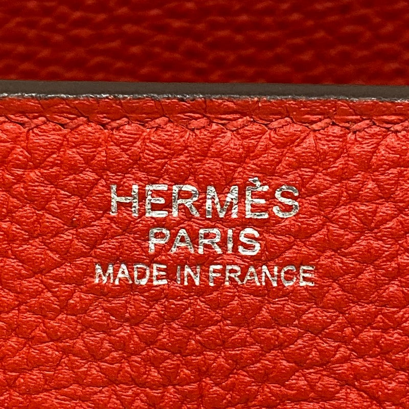 エルメス HERMES バーキン30 D刻 ルージュクー シルバー金具 トゴ レディース ハンドバッグ