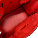 エルメス HERMES バーキン30 D刻 ルージュクー シルバー金具 トゴ レディース ハンドバッグ