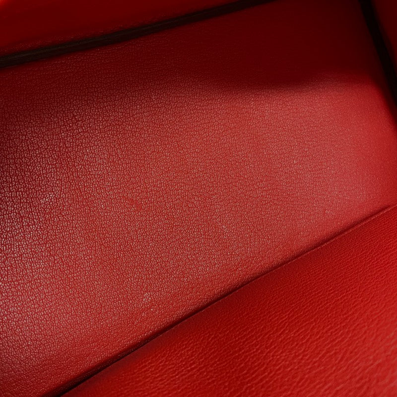エルメス HERMES バーキン30 D刻 ルージュクー シルバー金具 トゴ レディース ハンドバッグ