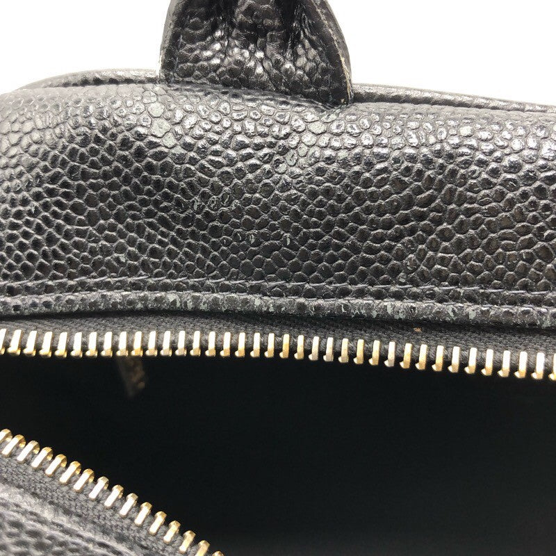 シャネル CHANEL ココマーク ミニボストンバッグ A20996 ブラック/GD金具 キャビア レディース ハンドバッグ
