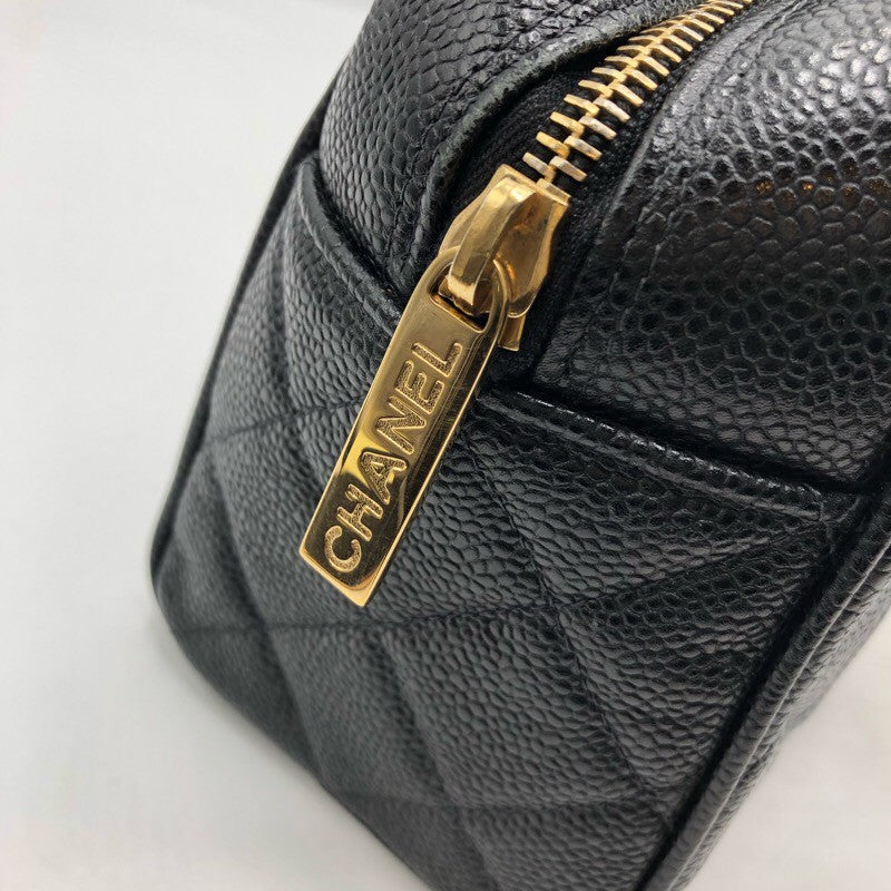 シャネル CHANEL ココマーク ミニボストンバッグ A20996 ブラック/GD金具 キャビア レディース ハンドバッグ