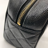 シャネル CHANEL ココマーク ミニボストンバッグ A20996 ブラック/GD金具 キャビア レディース ハンドバッグ
