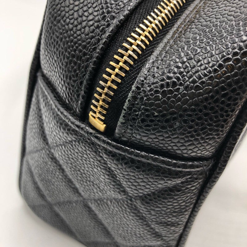 シャネル CHANEL ココマーク ミニボストンバッグ A20996 ブラック/GD金具 キャビア レディース ハンドバッグ