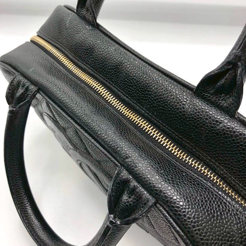 シャネル CHANEL ココマーク ミニボストンバッグ A20996 ブラック/GD金具 キャビア レディース ハンドバッグ