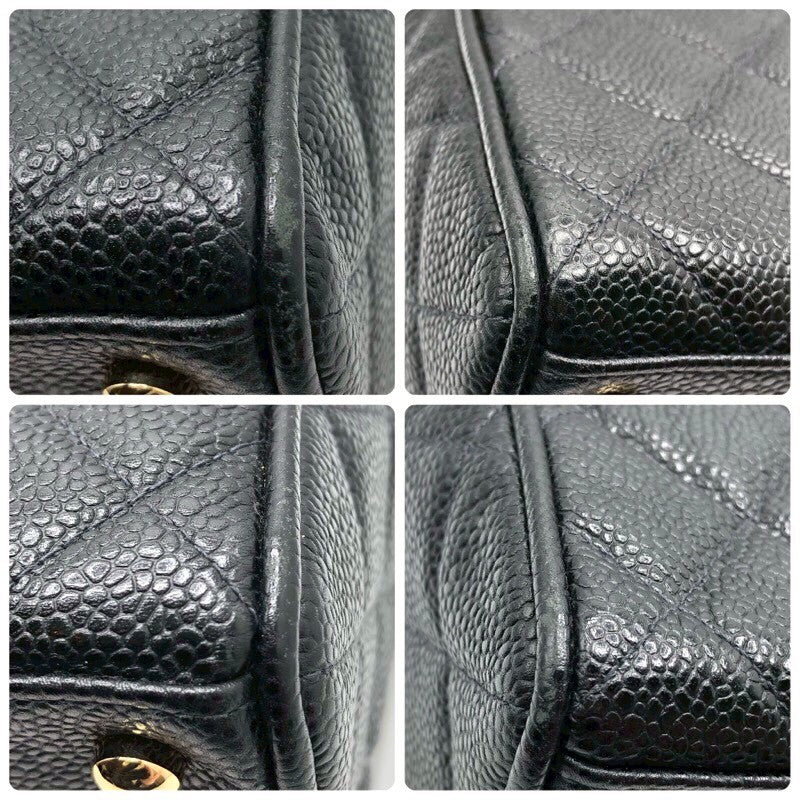 シャネル CHANEL ココマーク ミニボストンバッグ A20996 ブラック/GD金具 キャビア レディース ハンドバッグ