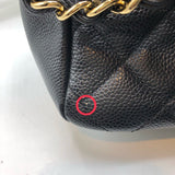 シャネル CHANEL PTTチェーントート A18004 ブラック/GD金具 キャビア レディース ハンドバッグ