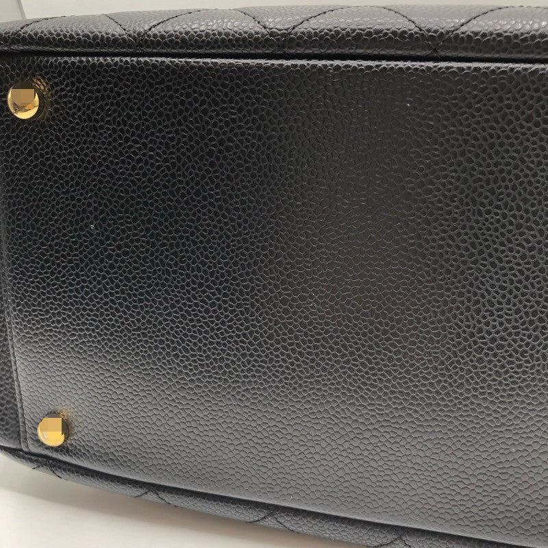 シャネル CHANEL PTTチェーントート A18004 ブラック/GD金具 キャビア レディース ハンドバッグ