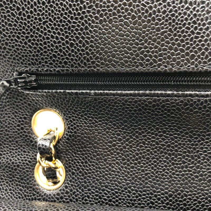 シャネル CHANEL マトラッセ25 A01112　15番台 ブラック ×GD金具 キャビア レディース ショルダーバッグ