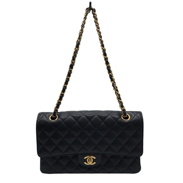 シャネル CHANEL マトラッセ25 A01112　15番台 ブラック ×GD金具 キャビア レディース ショルダーバッグ
