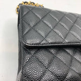 シャネル CHANEL マトラッセ25 A01112　15番台 ブラック ×GD金具 キャビア レディース ショルダーバッグ