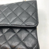 シャネル CHANEL マトラッセ25 A01112　15番台 ブラック ×GD金具 キャビア レディース ショルダーバッグ