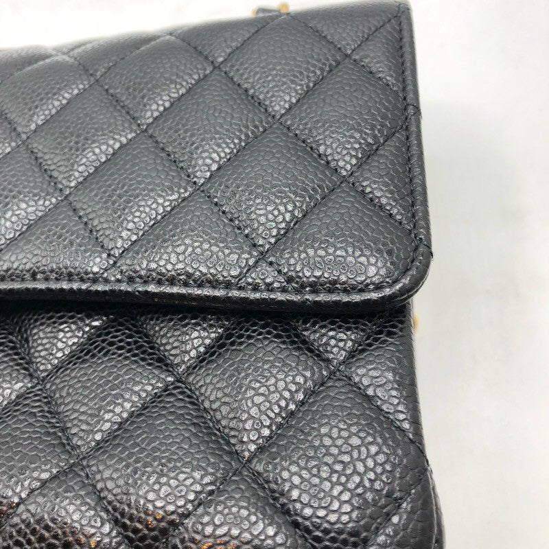 シャネル CHANEL マトラッセ25 A01112　15番台 ブラック ×GD金具 キャビア レディース ショルダーバッグ