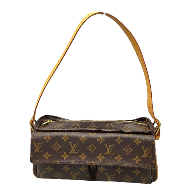ルイ・ヴィトン LOUIS VUITTON ヴィバシテMM M51164 ブラウン モノグラムキャンバス レディース ショルダーバッグ