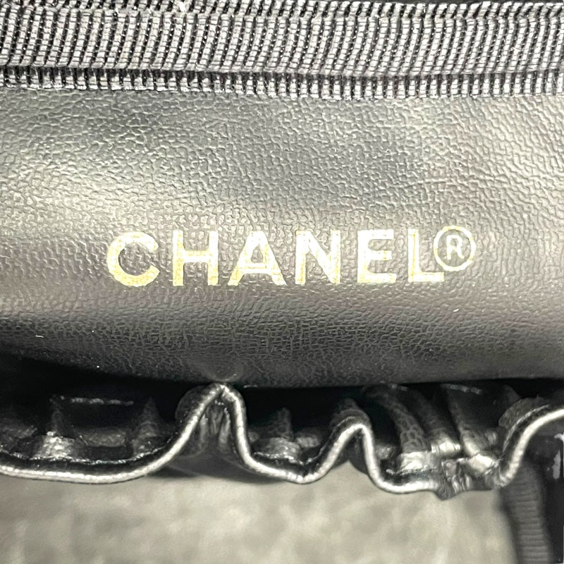 シャネル CHANEL ココマーク バニティバッグ A01998 ブラック キャビアスキン レディース ハンドバッグ