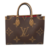 ルイ・ヴィトン LOUIS VUITTON オンザゴーMM M45321 ブラウン モノグラム・ジャイアントリバース レディース トートバッグ