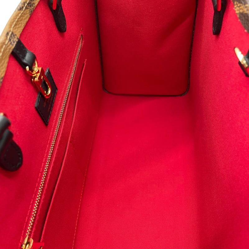 ルイ・ヴィトン LOUIS VUITTON オンザゴーMM M45321 ブラウン モノグラム・ジャイアントリバース レディース トートバッグ