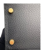 エルメス HERMES ケリー28 外縫い □A刻 ブラック×ゴールド金具 アルデンヌ レディース ハンドバッグ