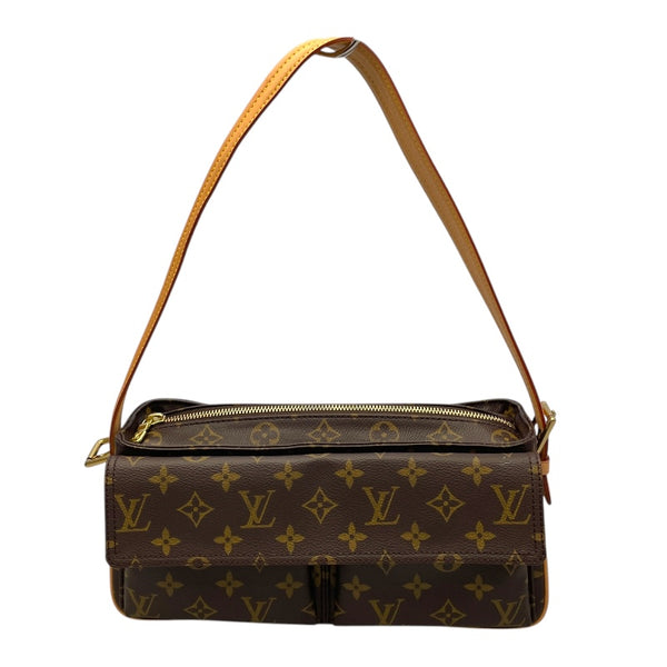 ルイ・ヴィトン LOUIS VUITTON ヴィバシテMM M51164 ブラウン モノグラムキャンバス レディース ショルダーバッグ