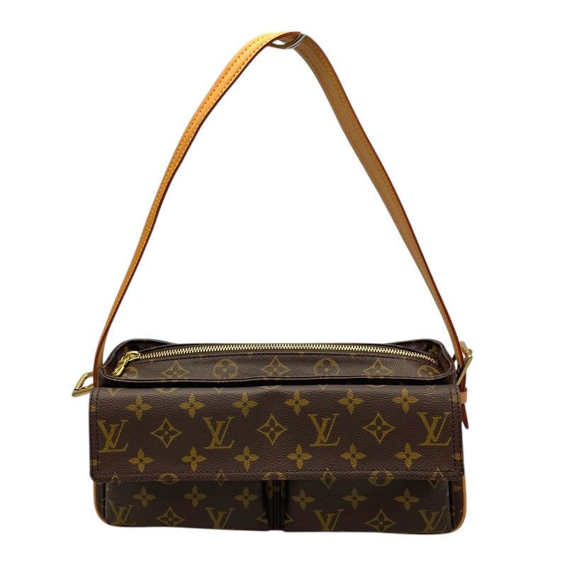 ルイ・ヴィトン LOUIS VUITTON ヴィバシテMM M51164 ブラウン モノグラムキャンバス レディース ショルダーバッグ