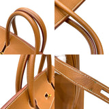 エルメス HERMES バーキン40 □C刻印 ゴールド GD金具 トゴ ユニセックス ハンドバッグ