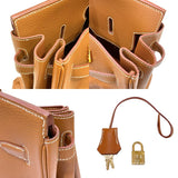 エルメス HERMES バーキン40 □C刻印 ゴールド GD金具 トゴ ユニセックス ハンドバッグ