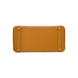 エルメス HERMES バーキン40 □C刻印 ゴールド GD金具 トゴ ユニセックス ハンドバッグ