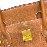 エルメス HERMES バーキン40 □C刻印 ゴールド GD金具 トゴ ユニセックス ハンドバッグ