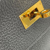 エルメス HERMES ケリー28 内縫い X刻印 ブラック/GD金具 トリヨン レディース ハンドバッグ
