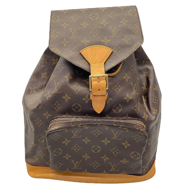 ルイ・ヴィトン LOUIS VUITTON モンスリGM M51135 ブラウン モノグラムキャンバス レディース リュック・デイパック