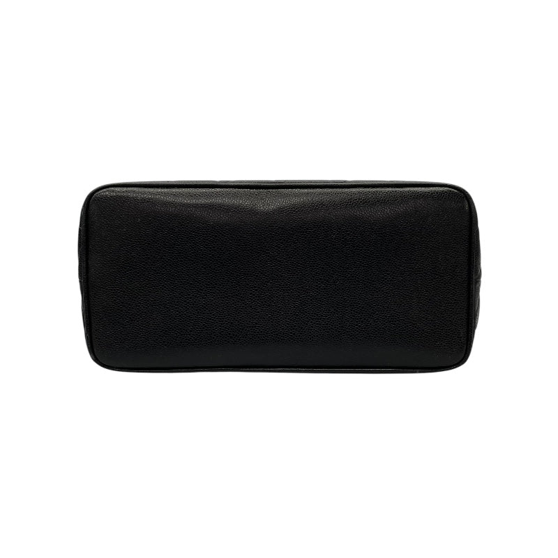 シャネル CHANEL 復刻トート A01804 ブラック シルバ-金具 キャビアスキン レディース トートバッグ