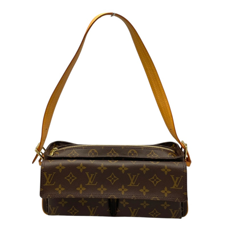 ルイ・ヴィトン LOUIS VUITTON ヴィバシテMM M51164 ブラウン モノグラムキャンバス レディース ショルダーバッグ