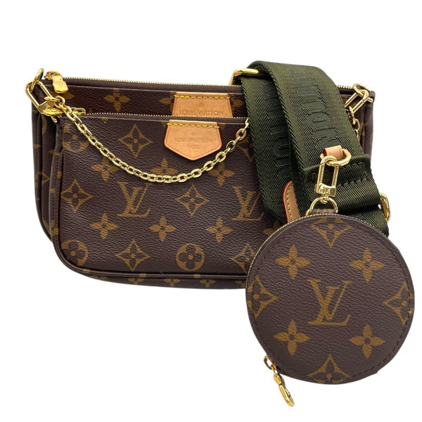 ルイ・ヴィトン LOUIS VUITTON ミュルティ・ポシェット・アクセソワール M44813 ブラウン　ゴールド金具 モノグラムキャンバス レディース ショルダーバッグ
