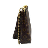 ルイ・ヴィトン LOUIS VUITTON ミュルティ・ポシェット・アクセソワール M44813 ブラウン　ゴールド金具 モノグラムキャンバス レディース ショルダーバッグ