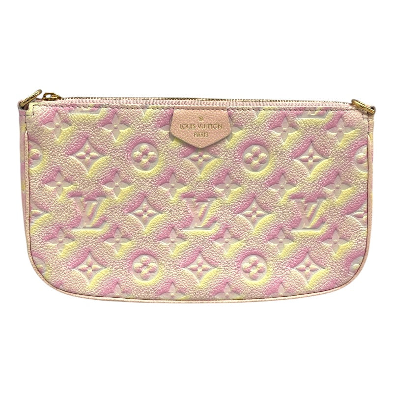 ルイ・ヴィトン LOUIS VUITTON ミュルティ・ポシェット・アクセソワール M46093 ピンク モノグラム・アンプラント レディース ショルダーバッグ
