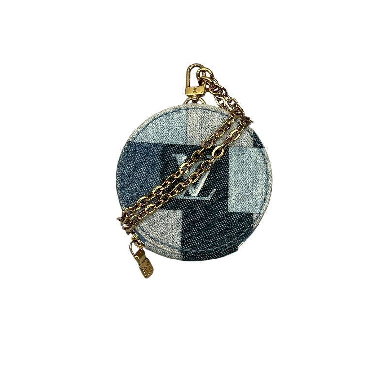 ルイ・ヴィトン LOUIS VUITTON ミュルティ・ポシェット・アクセソワ―ル M44990 ブルー モノグラム・デニム レディース ショルダーバッグ