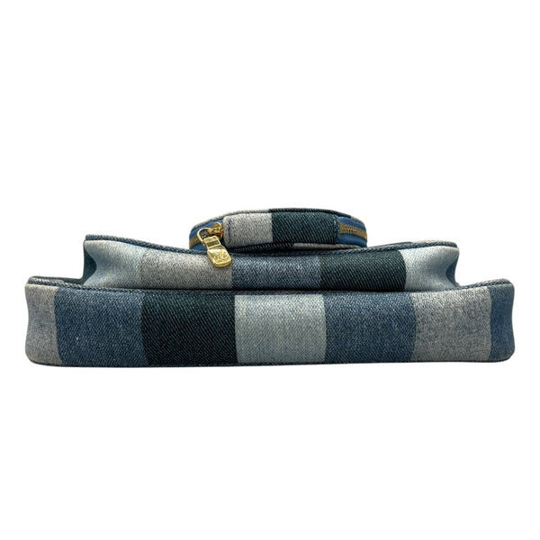 ルイ・ヴィトン LOUIS VUITTON ミュルティ・ポシェット・アクセソワ―ル M44990 ブルー モノグラム・デニム レディース ショルダーバッグ
