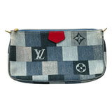 ルイ・ヴィトン LOUIS VUITTON ミュルティ・ポシェット・アクセソワ―ル M44990 ブルー モノグラム・デニム レディース ショルダーバッグ