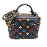 ルイ・ヴィトン LOUIS VUITTON ヴァニティ PM M57482 ブラック モノグラム レディース ショルダーバッグ