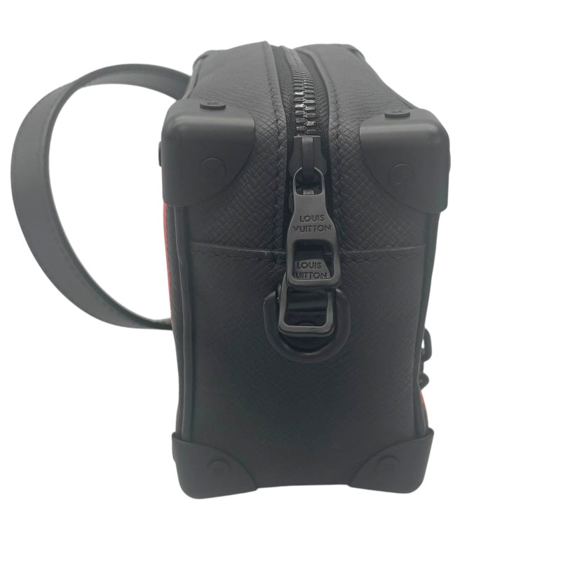 ルイ・ヴィトン LOUIS VUITTON ミニ ソフトトランク M30351 ブラック×マルチ タイガーレザー メンズ ショルダーバッグ