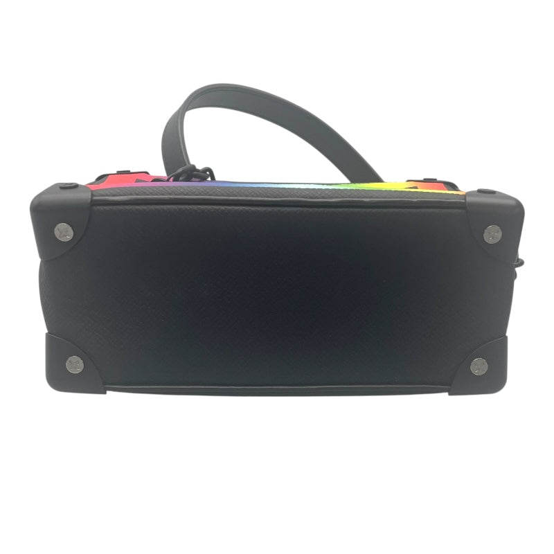 ルイ・ヴィトン LOUIS VUITTON ミニ ソフトトランク M30351 ブラック×マルチ タイガーレザー メンズ ショルダーバッグ