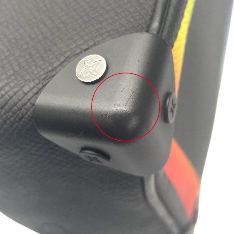 ルイ・ヴィトン LOUIS VUITTON ミニ ソフトトランク M30351 ブラック×マルチ タイガーレザー メンズ ショルダーバッグ