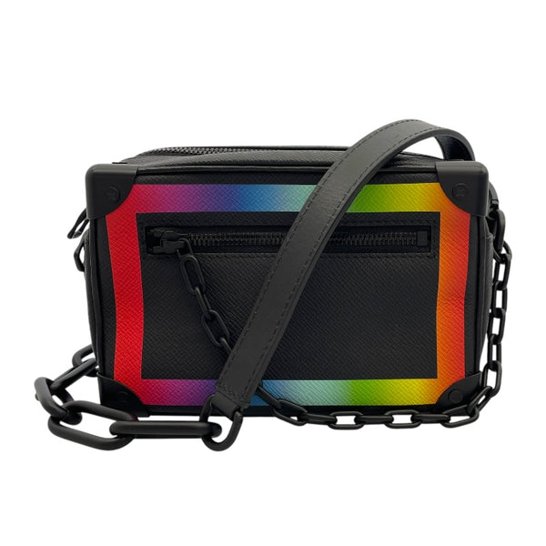 ルイ・ヴィトン LOUIS VUITTON ミニ ソフトトランク M30351 ブラック×レインボー タイガ ユニセックス ショルダーバッグ