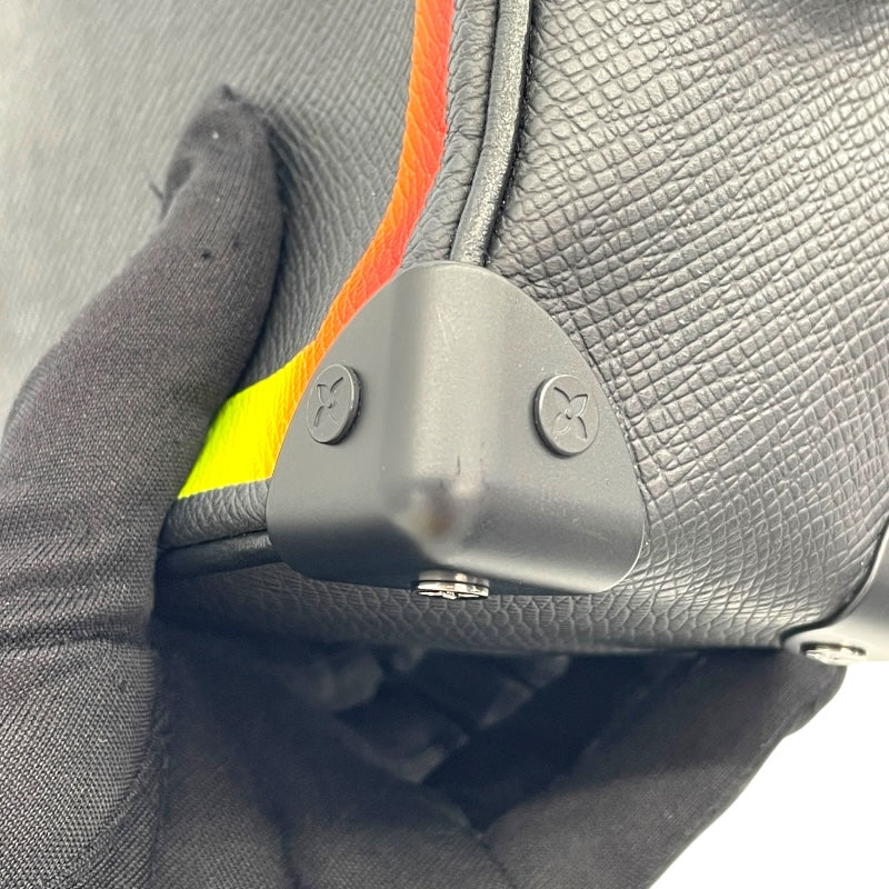 ルイ・ヴィトン LOUIS VUITTON ミニ ソフトトランク M30351 ブラック×レインボー タイガ ユニセックス ショルダーバッグ
