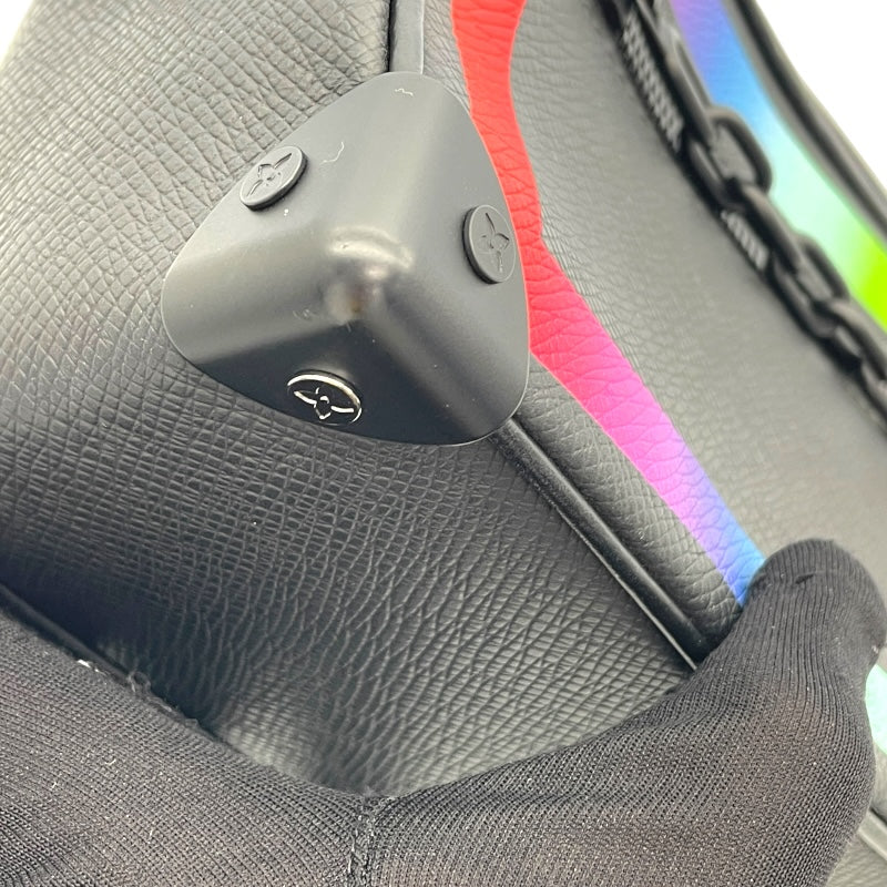 ルイ・ヴィトン LOUIS VUITTON ミニ ソフトトランク M30351 ブラック×レインボー タイガ ユニセックス ショルダーバッグ