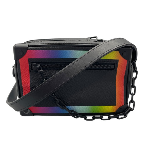 ルイ・ヴィトン LOUIS VUITTON ミニソフトトランク M30351 ブラック×レインボー タイガ レディース ショルダーバッグ