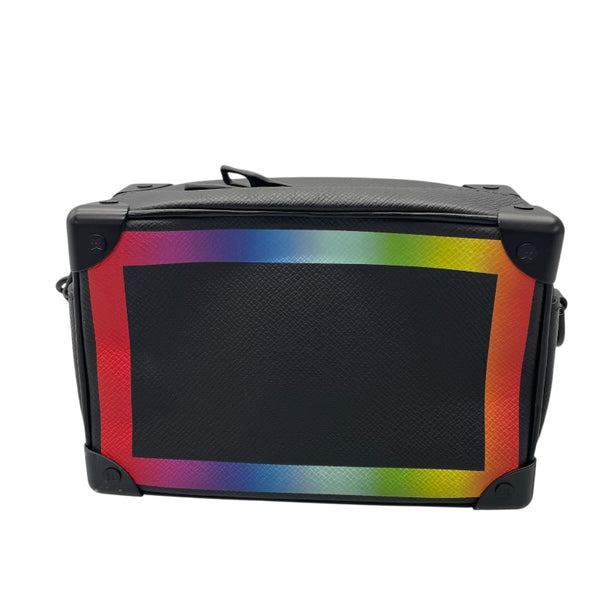 ルイ・ヴィトン LOUIS VUITTON ミニソフトトランク M30351 ブラック×レインボー タイガ レディース ショルダーバッグ