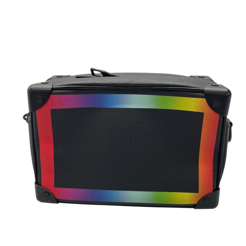 ルイ・ヴィトン LOUIS VUITTON ミニソフトトランク M30351 ブラック×レインボー タイガ レディース ショルダーバッグ
