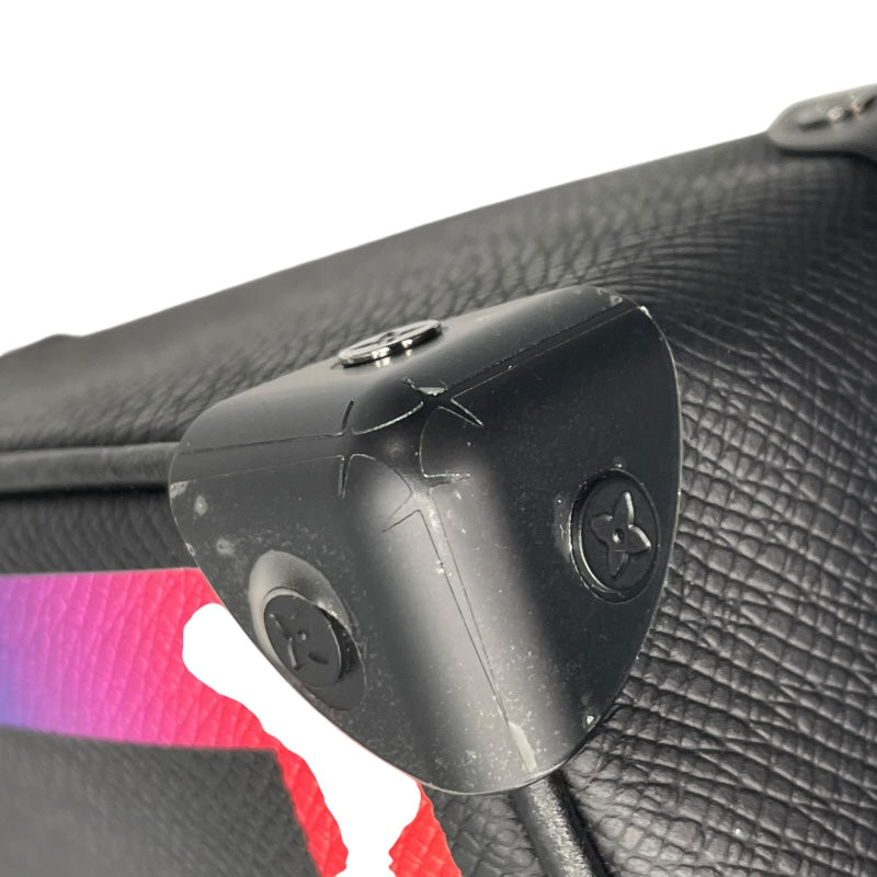 ルイ・ヴィトン LOUIS VUITTON ミニソフトトランク M30351 ブラック×レインボー タイガ レディース ショルダーバッグ